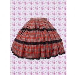 Amanda99 Red Gingham Lolita Skirt