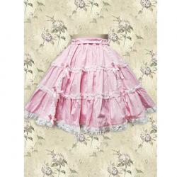 Amanda99 Pink Lace Lolita Skirt