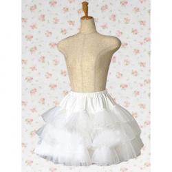 Amanda99 White Multi-layer Lolita Skirt