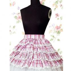 Amanda99 Sweet Multi Ruffles Lace Cotton Lolita Skirt