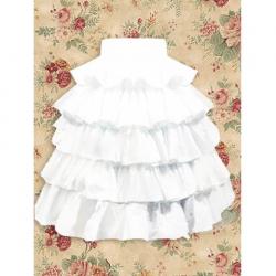 Amanda99 White Layered Lolita Skirt