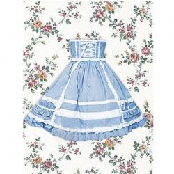 Amanda99 Cotton Blue Lace Ruffles Lolita Skirt