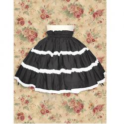 Amanda99 Cotton Black Lace Lolita Skirt