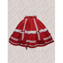 Amanda99 Cotton Red Bow Decoration Lolita Skirt
