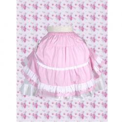 Amanda99 Cotton Pink Ruffles Lolita Skirt