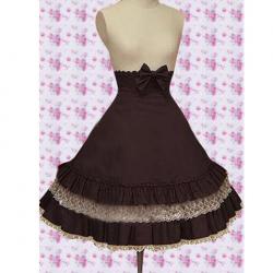 Amanda99 Cotton Brown Lace Lolita Skirt