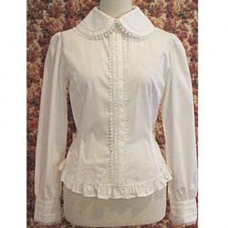 Amanda99 White Ruffles Long Sleeves Lolita Blouse