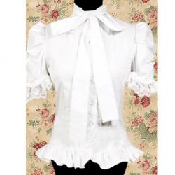 Amanda99 White Cotton Lace Short Sleeves Lolita skirts