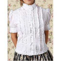 Amanda99 White Ruffles Lolita Blouse