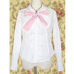 Amanda99 White Long Sleeves Ruffle Lolita Blouse