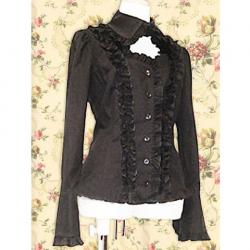 Amanda99 Black Cutout Lolita Blouse