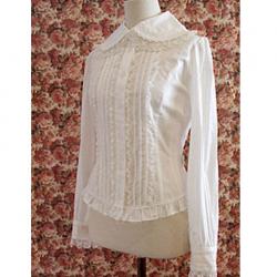 Amanda99 White Lace Ruffles Lolita Blouse