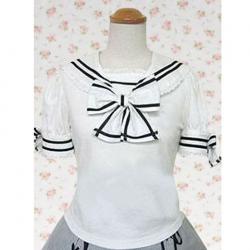 Amanda99 White Cravat Lolita Blouse