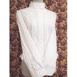 Amanda99 White Lace Pintuck Lolita Blouse