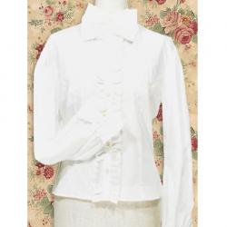 Amanda99 White Pintuck Long Sleeves Cotton Lolita Shirt