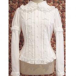 Amanda99 White Long Sleeves Lace Lolita Blouse