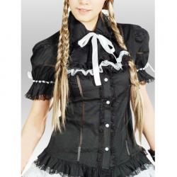 Amanda99 Black Lace Lolita Cotton Blouse