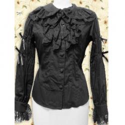 Amanda99 Black Lace Lolita Blouse
