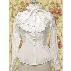 Amanda99 White Ruffle Bow Lolita Blouse
