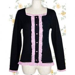 Amanda99 Black Ruffles Lolita Blouse