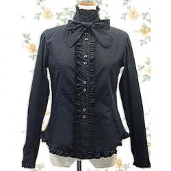 Amanda99 Black Bow Ruffles Lolita Blouse
