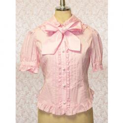 Amanda99 Pink Carvat Ruffles Lolita Blouse