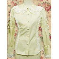 Amanda99 Beige Lace Ribbon Lolita Blouse