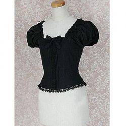 Amanda99 Black Puff Sleeves Lolita Blouse