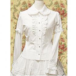 Amanda99 White Ruffle Collar Lolita Blouse
