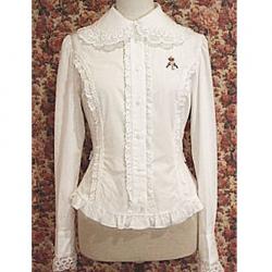 Amanda99 White Lace Ruffles Lolita Blouse