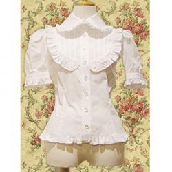 Amanda99 White Short Sleeves Lolita Blouse