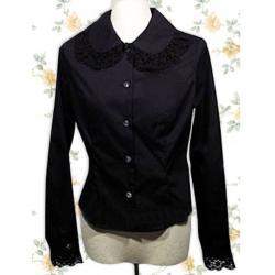 Amanda99 Black Lace Long Sleeves Lolita Blouse