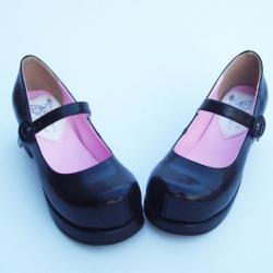 Amanda99 4.5cm Heel Black PU Lolita Shoes