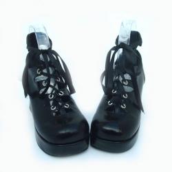 Amanda99 7.5cm Heel Black PU Lolita Shoes