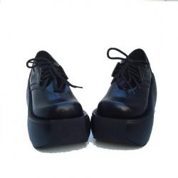 Amanda99 7.5cm Heel Black PU Lolita Shoes