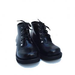 Amanda99 8cm Heel With 4.5cm Platform Black PU Lolita Shoes