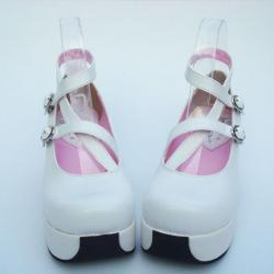 Amanda99 6.5cm Heel With 4cm Platform White Lolita Shoes