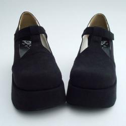 Amanda99 8cm Heel With 4.5cm Platform Velvet Lolita Shoes