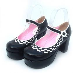 Amanda99 8cm Heel With 3.5cm Platform PU Lolita Shoes