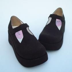 Amanda99 6cm Heel With 35cm Platform Velvet Lolita Shoes