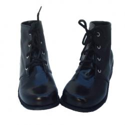 Amanda99 3.5cm Heel Black PU Front Lace Ties Lolita Shoes