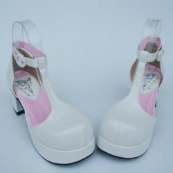 Amanda99 5cm Heel With 3cm Platform White Lolita Shoes