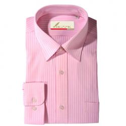 Amanda99 Men's Long Sleeve Pink Classic Shirt