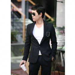 Amanda99 Decent Style Luxurious Single Metal Button Tailored Suit For Men