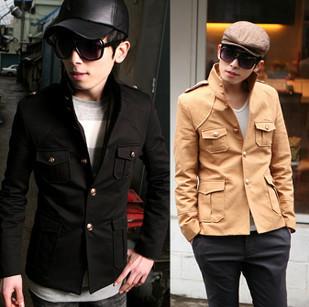 Amanda99 New Arrival Casual Style Front Pocket Design Long Sleeve Jacket For Men