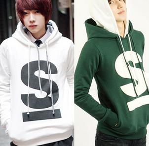 Amanda99 Hip Hop Style letters Embroidered Front Pocket Design Green Cotton + Dacron Long Sleeve zipper Coat