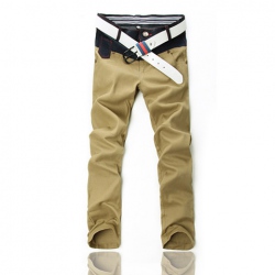Amanda99 New Arrival Corean Fashion Style Color Matching Design Slim and Casaul Trousers For Man