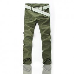 Amanda99 New Arrival Corean Fashion Double-zipper Decorated Casual Trousers For Man