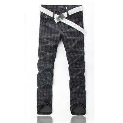 Amanda99 New Arrival High Quality Checker Pattern Casual and Slim Trousers For Man