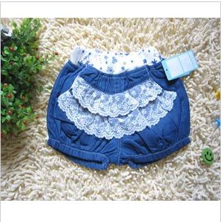Girl Blue Denim Summer General Shorts